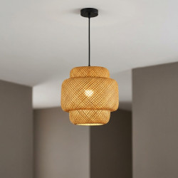 Straw Chandelier Small